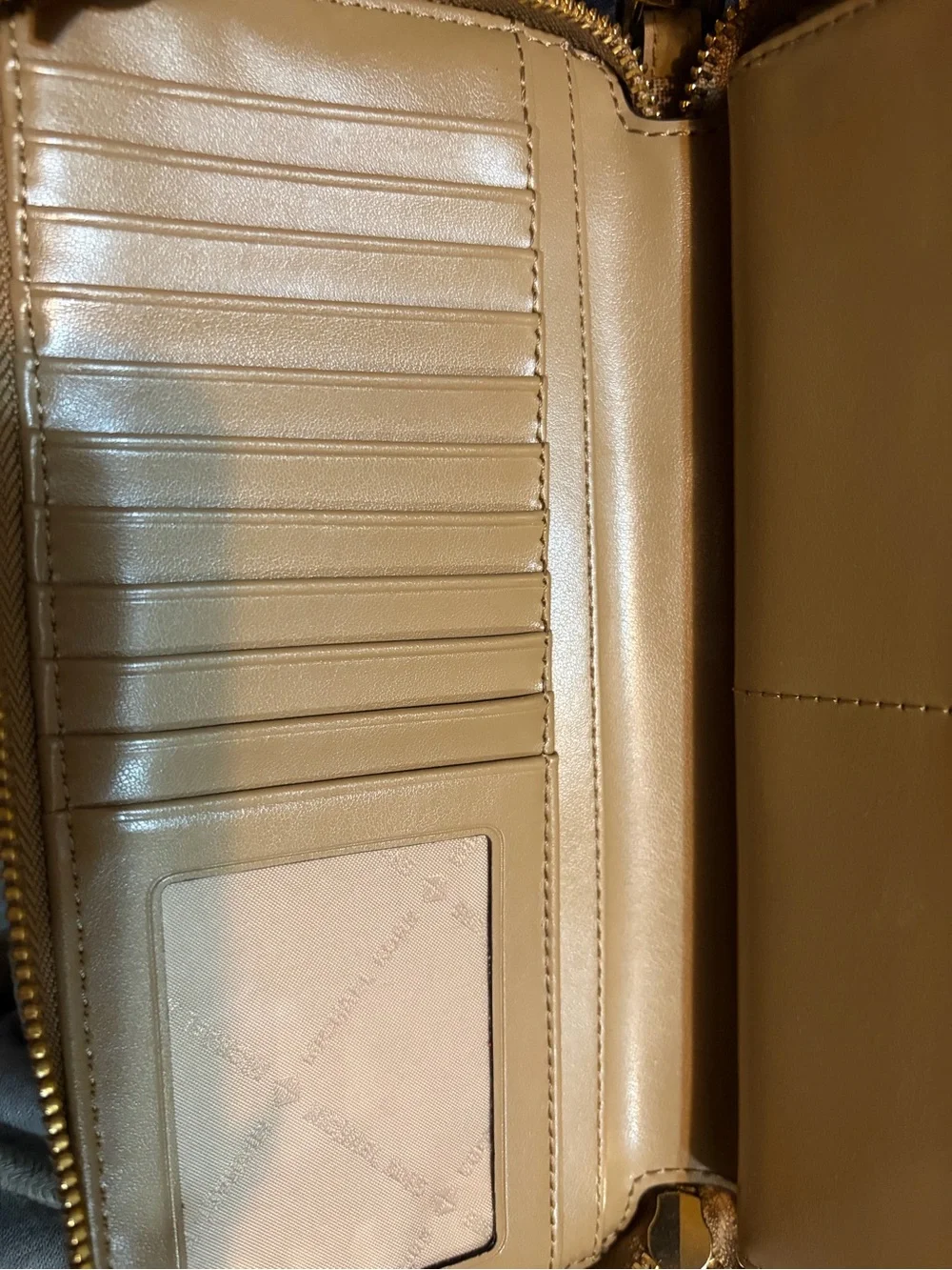 Michael Kors Tan/Brown Logo Tote with Matching Wallet